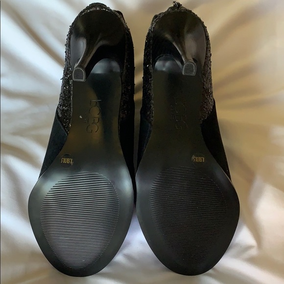 BCBG ankle suede and sequins black boots (8.5) - Picture 4 of 6